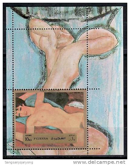Nude, Fujeira Painting ( Pintura, Gemälde, Peinture ), Modigliani, S/S A - Nudes