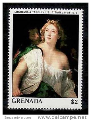 Nude, Grenada Sc1621 Painting ( Pintura, Gemälde, Peinture ), Titian - Nudes