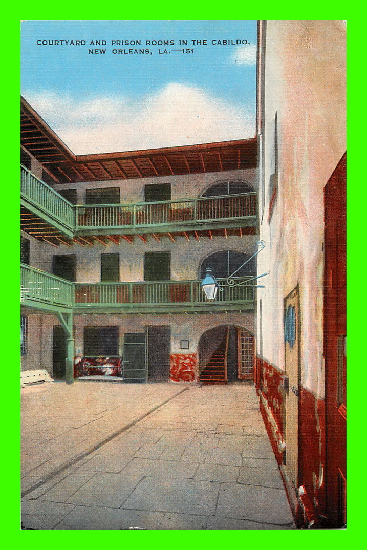 NEW ORLEANS, LA - COURTYARD AND PRISON ROOMS IN THE CABILDO - - New Orleans