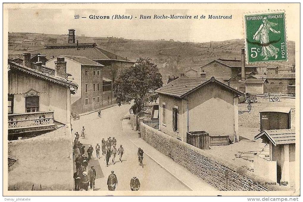 69/ GIVORS- RUES ROCHE-MARCAIRE ET DE MONTROND - Givors