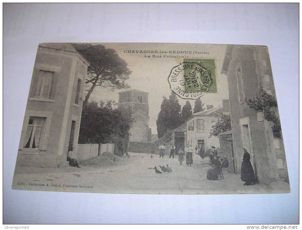 2 Gn - CPA N°2527 - CHAVAGNES-LES-REDOUX - La Rue Principale - [85] Vendée - Chantonnay