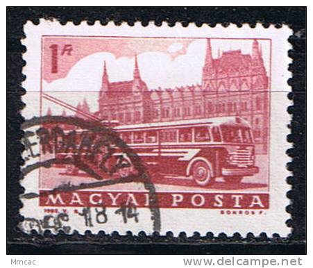 #4645 - Hongrie/Trolleybus Yvert 1563 Obl - Busses