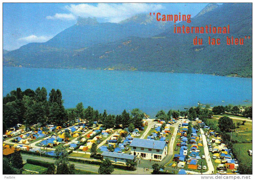 Carte Postale 74. Doussard   Camping  International Du Lac Bleu Prés D´Annecy  Trés Beau Plan - Doussard
