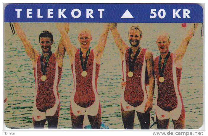 Denmark, S 017, Danish Olympic Medals, Golden Four, Sport, Mint 50kr, Only 10.000 Issued. - Denemarken