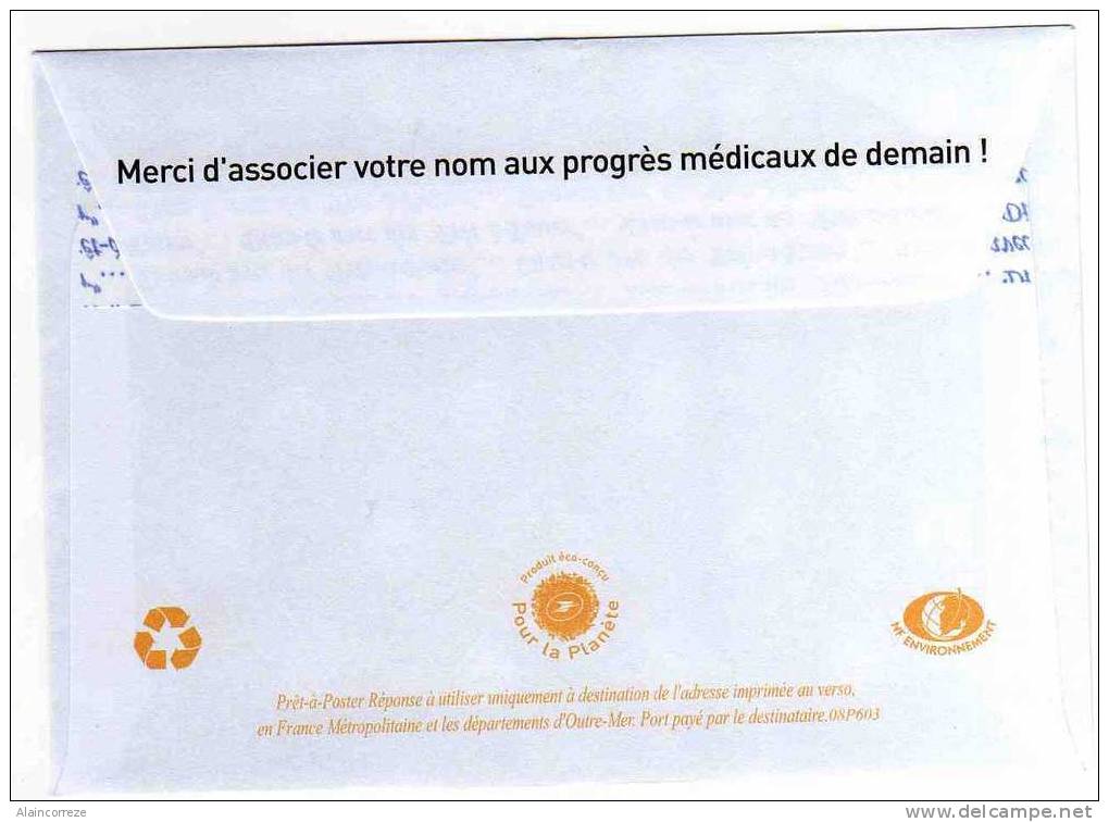 Entier Postal PAP Réponse POSTREPONSE Oise Chantilly Institut Pasteur Autorisation 52784 N° Au Dos: 08P603 - Listos Para Enviar: Respuesta /Beaujard