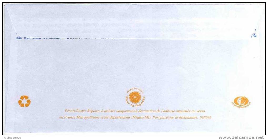 Pntier Postal PAP Réponse POSTREPONSE Paris SOS Education Autorisation 70930 N° Au Dos: 09P096 - PAP: Antwort/Beaujard