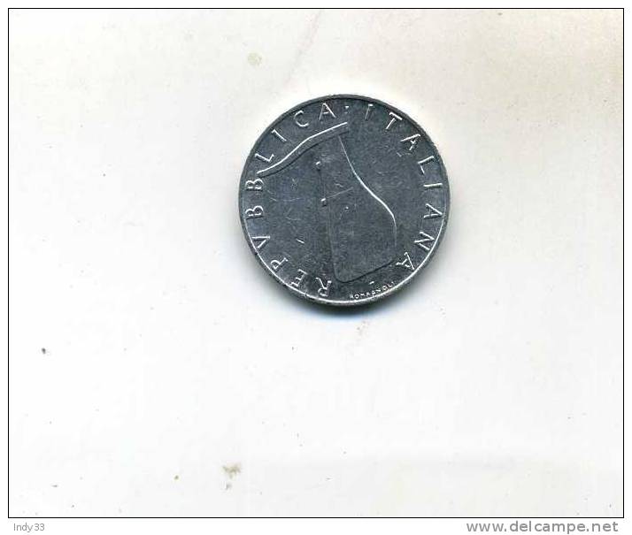 - MONNAIE ITALIE 1946...  5  LIRE . 1972 - 5 Liras