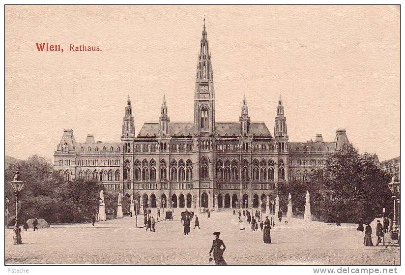 Wien Rathaus - Autriche Vienne - Scène De Rue - 1900s - Animée - Neuve - Impeccable - Other & Unclassified