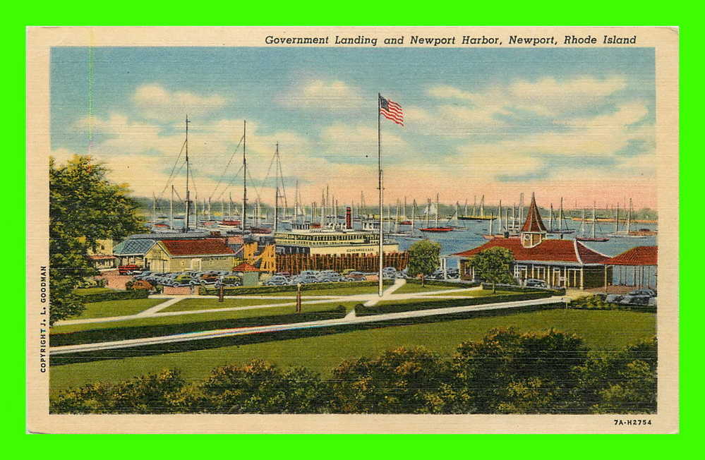 NEWPORT, RI - GOVERNMENT LANDING AND HARBOR - H.B. SETTLE - - Newport