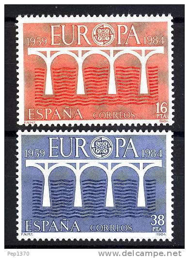 ESPAÑA 1984 - EUROPA CEPT  - Edifil Nº 2756-57 - Yvert Nº 2367-2368 - 1984