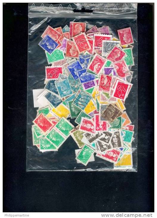 De Gandon à Beaujard : Lot De 400 Mariannes (timbres Décollés) - Sammlungen