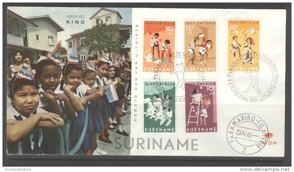 SURINAME 1966 FDC E49 BLANCO VERY FINE - Suriname ... - 1975