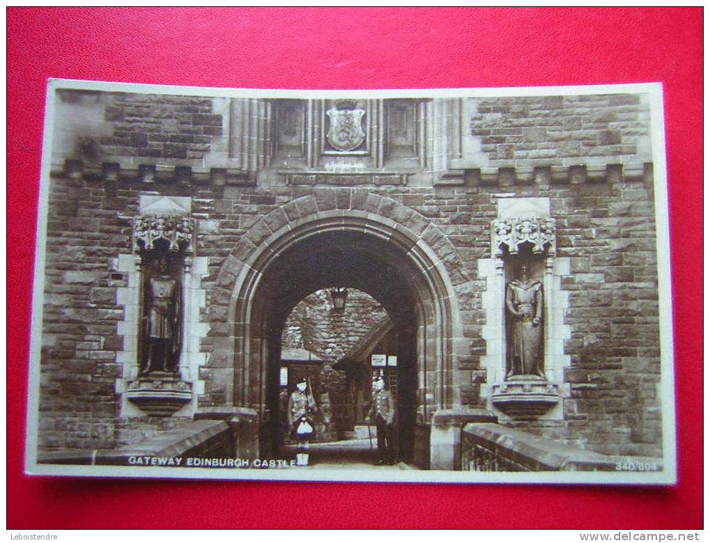 CPA OU CPSM  PHOTO -ECOSSE-GATEWAY  EDIMBOURG CASTLE-ANIMEE-NON VOYAGEE -CARTE EN BON ETAT - West Lothian