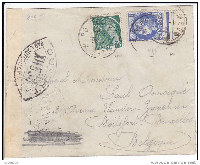 Lettre Censure A Boitsfort (Belgique) (C098) - Lettres & Documents