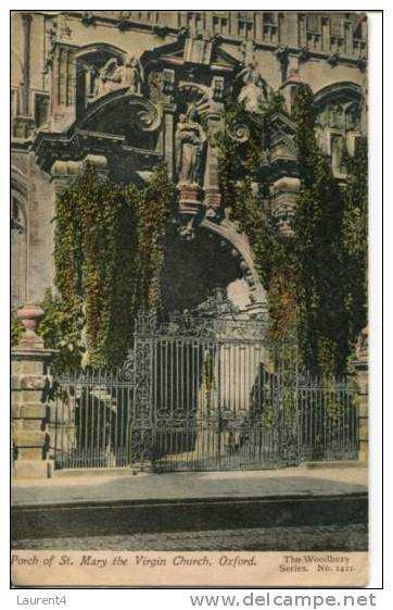 1 X Very Old England Postcard - Carte Ancienne Grande Bretagne - Oxford St Mary Church - Oxford