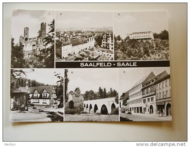 Saalfeld -Saale  -zurück -retour     VF  D60831 - Saalfeld