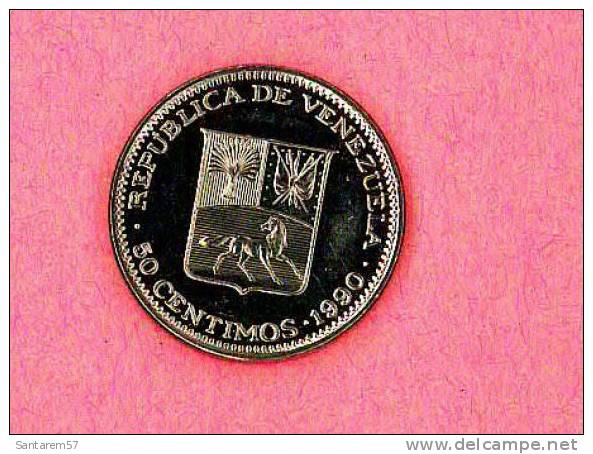 Pièce De Monnaie Coin Moeda Moneda 50 Cents Centimos 1990 VENEZUELA - Venezuela