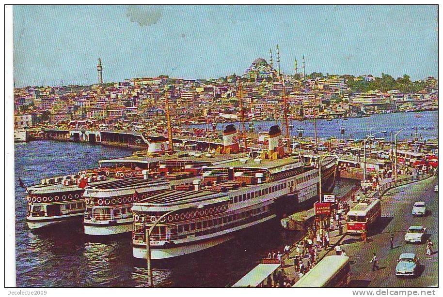 ZS1235 Bateaux Ship Instanbul Turkey Harbour Not Used PPC - Visvangst