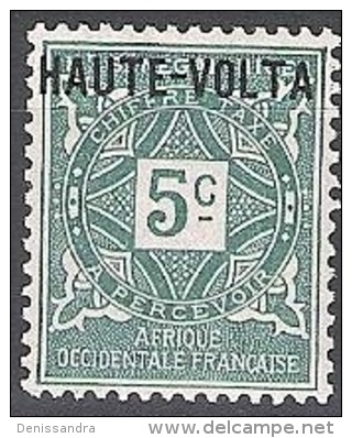 Haute-Volta 1920 Michel Taxe 1 Neuf ** Cote (2002) 1.00 Euro Chiffre Au Milieu - Postage Due