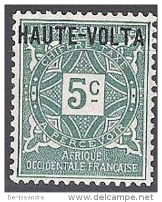 Haute-Volta 1920 Michel Taxe 1 Neuf ** Cote (2002) 1.00 Euro Chiffre Au Milieu - Timbres-taxe