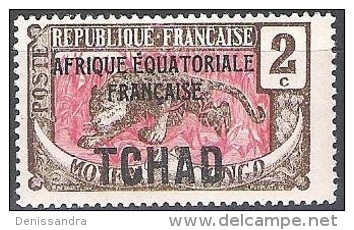 Tchad 1924 Michel 20 Neuf ** Cote (2002) 0.60 Euro Léopard - Ungebraucht