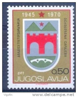 YU 1970-1375 25A°FREEDOM OF SARAJEVO, YUGOSLAVIA, 1v, MNH - Neufs