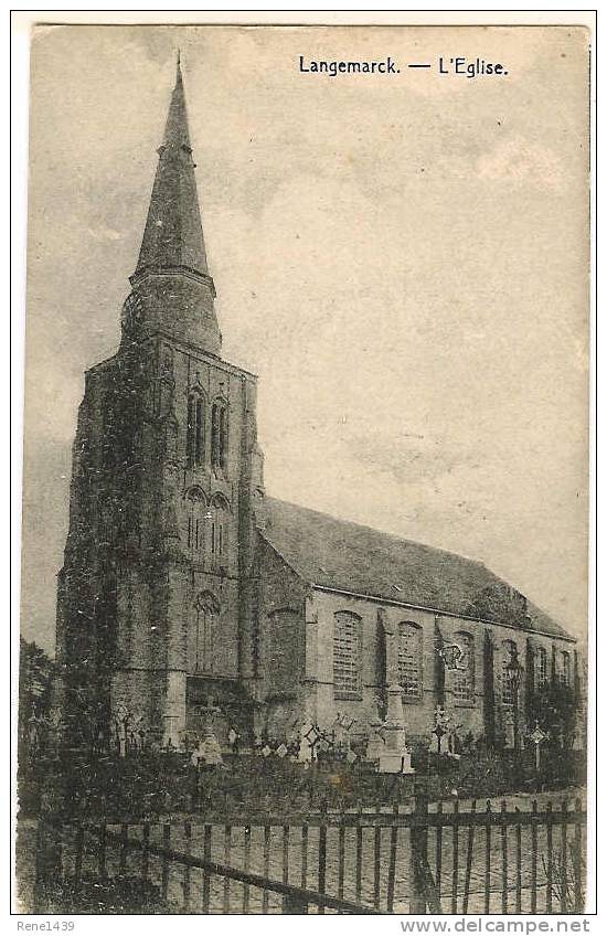 LANGEMARCK  - Feldpost - L'Eglise - Langemark-Poelkapelle