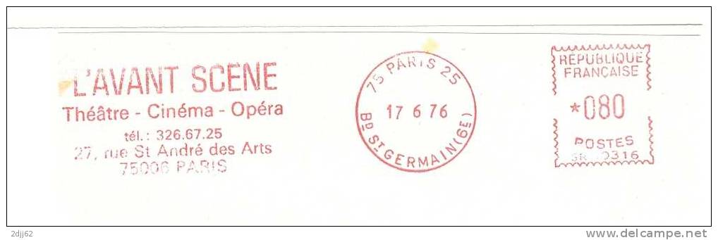 Théatre, Opéra, Cinéma, Revue - EMA Satas  - Fragment  13 X 4 Cm    (C0044) - Theatre