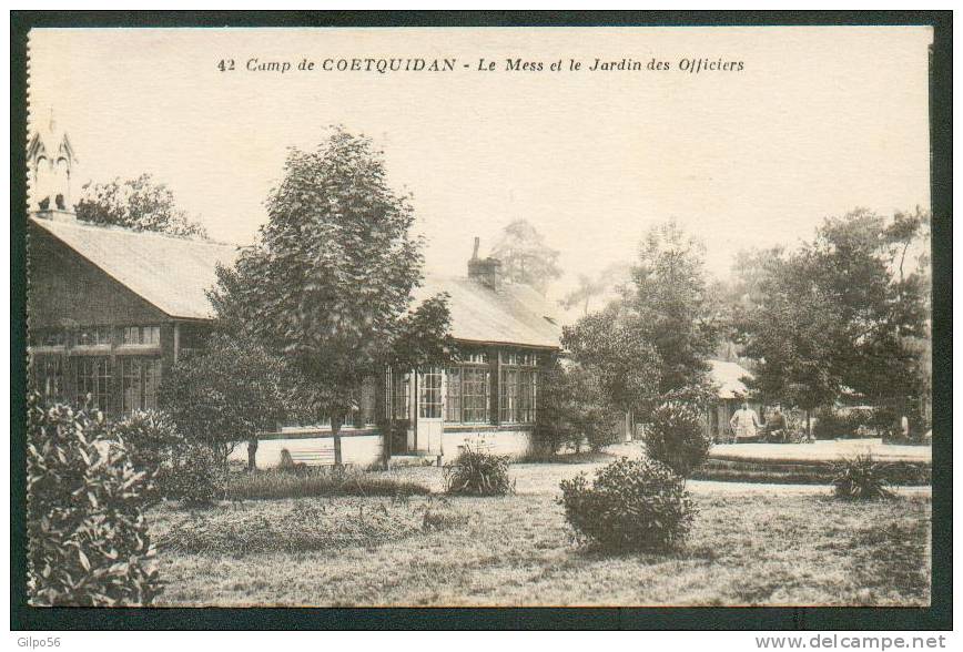 CAMP DE COETQUIDAN - Le Mess Et Le Jardin Des Officiers - Guer Coetquidan