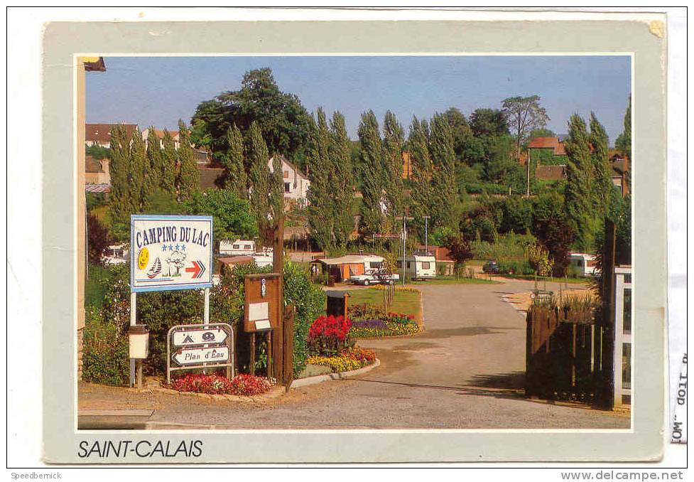 15571 Saint Calais , Camping Lac . Photo Labbé Cim ! état ! - Saint Calais