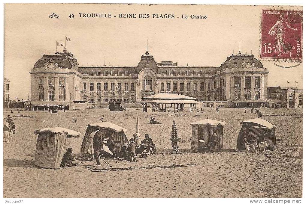 CPA-14 - CALVADOS  - TROUVILLE- REINE DES PLAGES-" LE CASINO." - Casinos