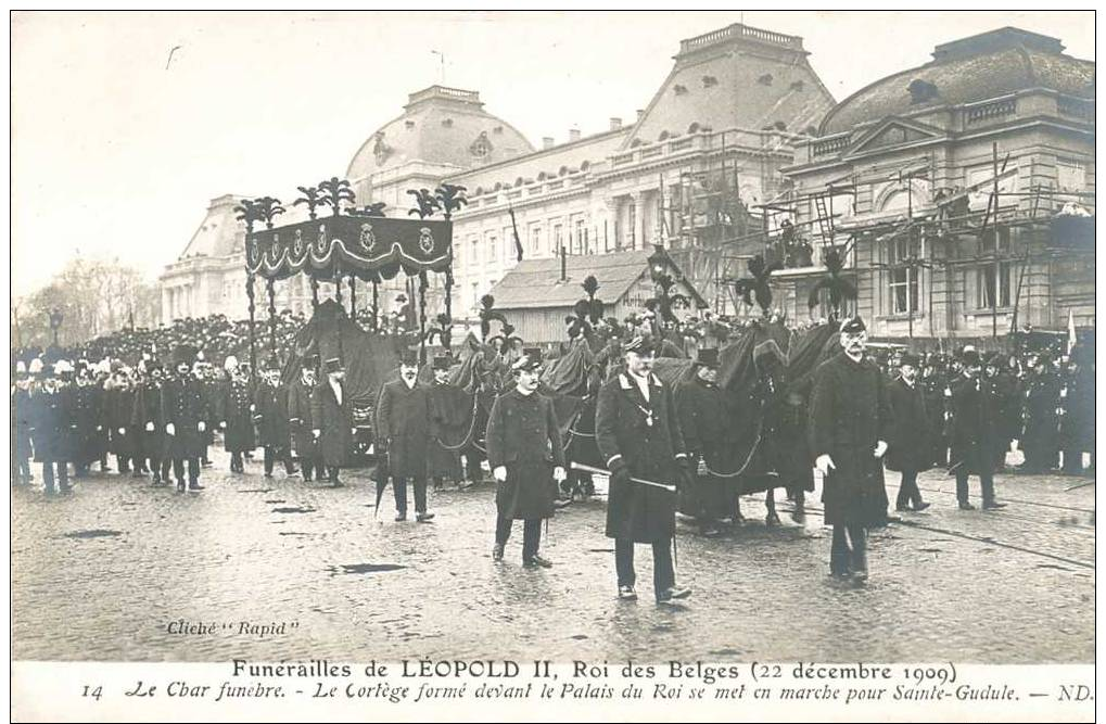 Funérailles De Léopold II  Roi Des Belges  (22 Décembre 1909)   (9565) - Festivals, Events