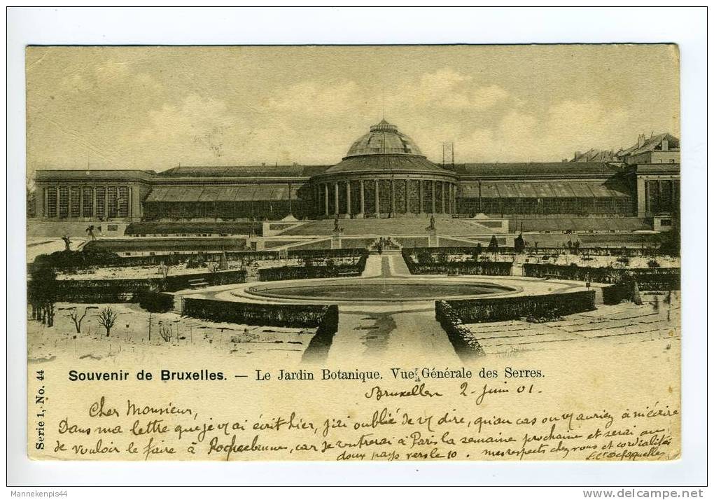 Bruxelles - Brussel - Le Jardin Botanique. Vue Générale Des Serres - Serie 1 N° 44 - Forêts, Parcs, Jardins