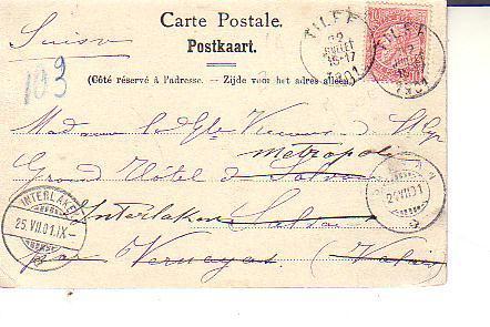 Cpa 1901       Vue Prise Du Boulevard Frère-Orban - Embarcaciones