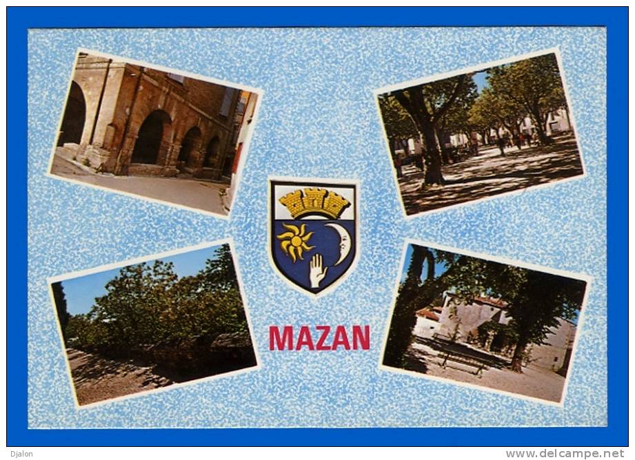 MAZAN. Les Halles - Place Du 11 Novembre - Sarcophages - Le Square. (C.P.M. - Multivues) - Mazan