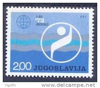 YU 1973-1518 WELMEISTERSCHAFT IN SCHWIMMEN, YUGOSLAVIA. 1v, MNH - Unused Stamps