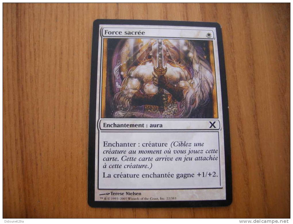 Carte Magic The Gathering "Force Sacrée" Terese Nielsen  22/383 - Carte Nere