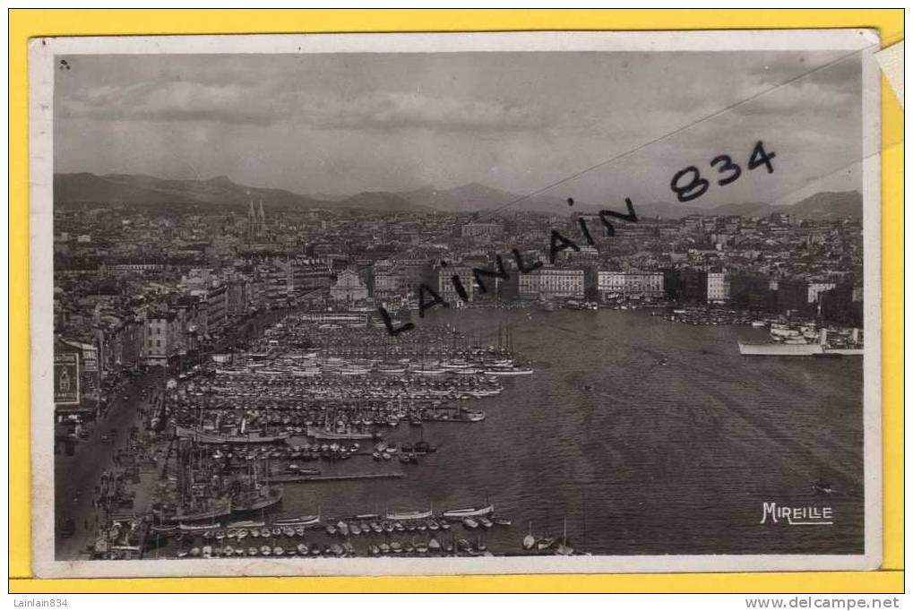 - 302 - Marseille -  Vue Générale Du Vieux Port - écrite, Datée 1949,  Joli Timbre De 3F, Marianne De Gandon, Bon état. - Vieux Port, Saint Victor, Le Panier