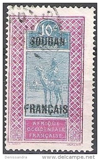 Soudan 1921 Michel 25 O Cote (2001) 0.30 € Soldat Sur Chameau Cachet Rond - Usados