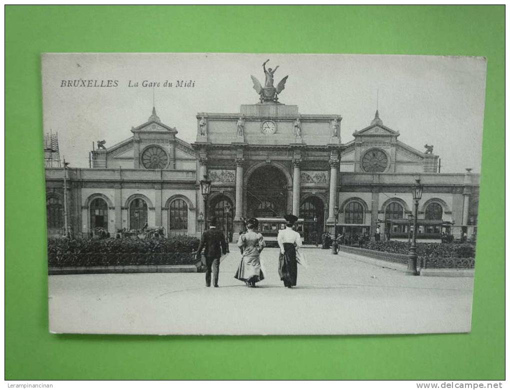 BRUXELLES LA GARE DU MIDI - Spoorwegen, Stations