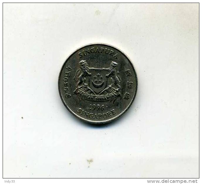 - MIONNAIE SINGAPOUR . 20 CENTS 1996 - Singapour