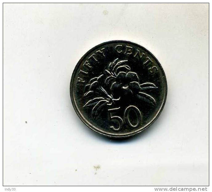 - MONNAIE SINGAPOUR . 50 CENTS  1989 - Singapore