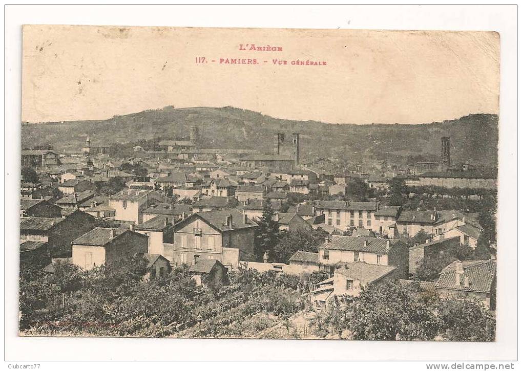 Pamiers (09) : Vue Générale En 1919. - Pamiers