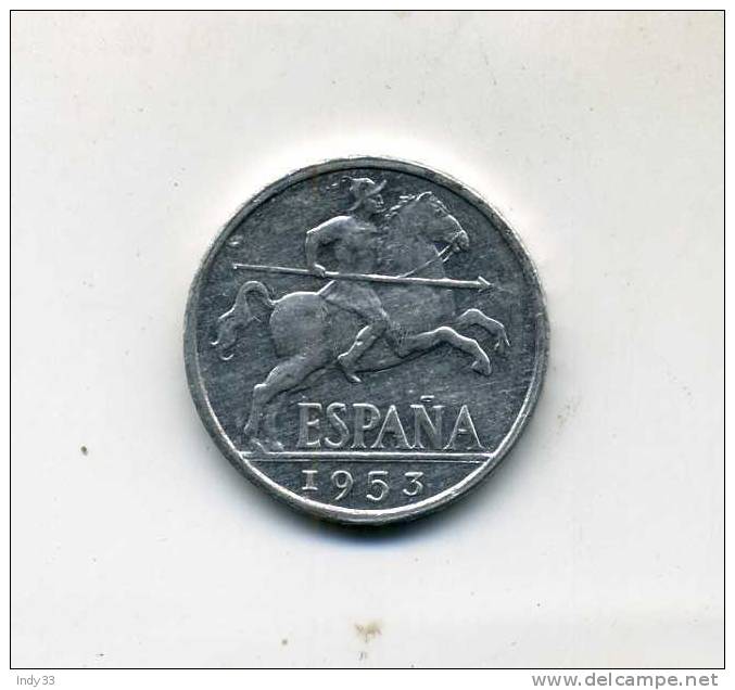 - MONNAIE ESPAGNE 1949... DIEZ CENTIMOS 1953 - 10 Céntimos