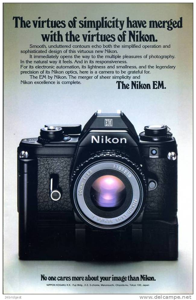 Nikon EM Camera Advert 1980 - Sonstige & Ohne Zuordnung