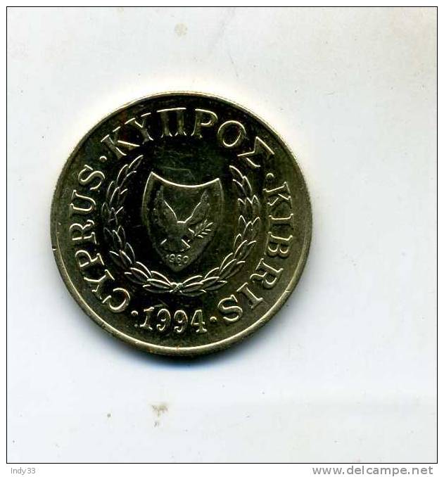 - MONNAIE CHYPRE . 20 CENTS 1994 - Cyprus