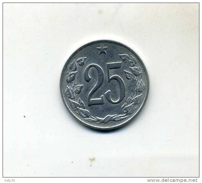 - MONNAIE TCHECOSLOVAQUIE . 25 HALERU 1962 - Tchécoslovaquie