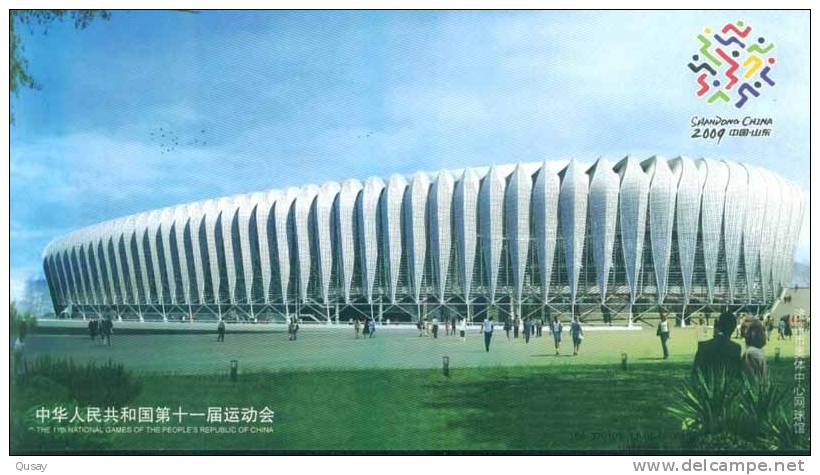 Tennis Stadium Of Jinan Olympic Center  , Specimen Prepaid Card , Postal Stationery - Tennis