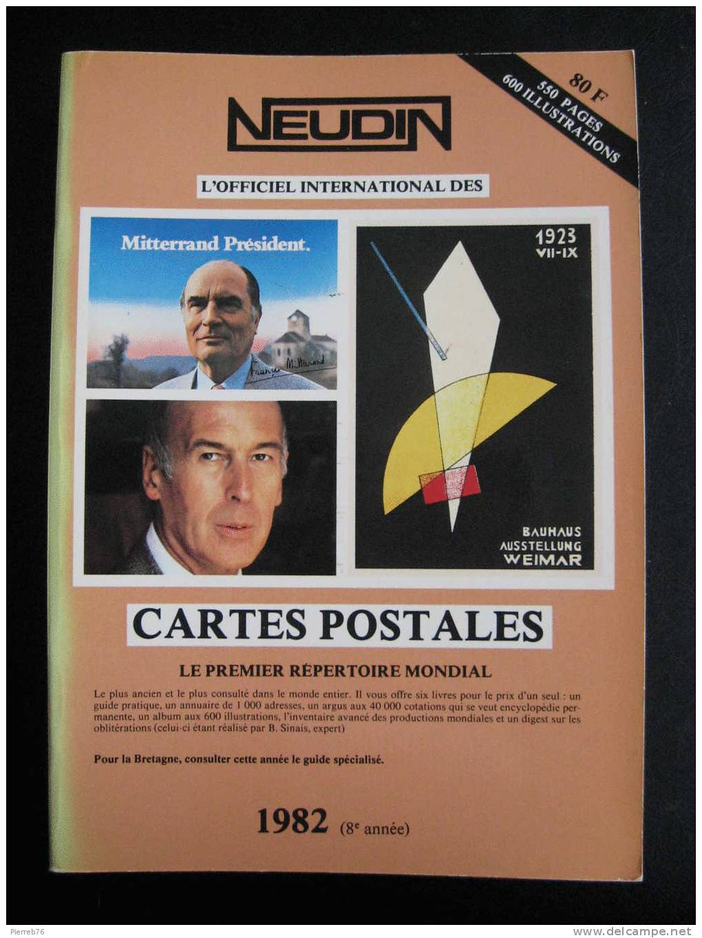 Catalogue NEUDIN   Année 1982     Occasion - Libros & Catálogos