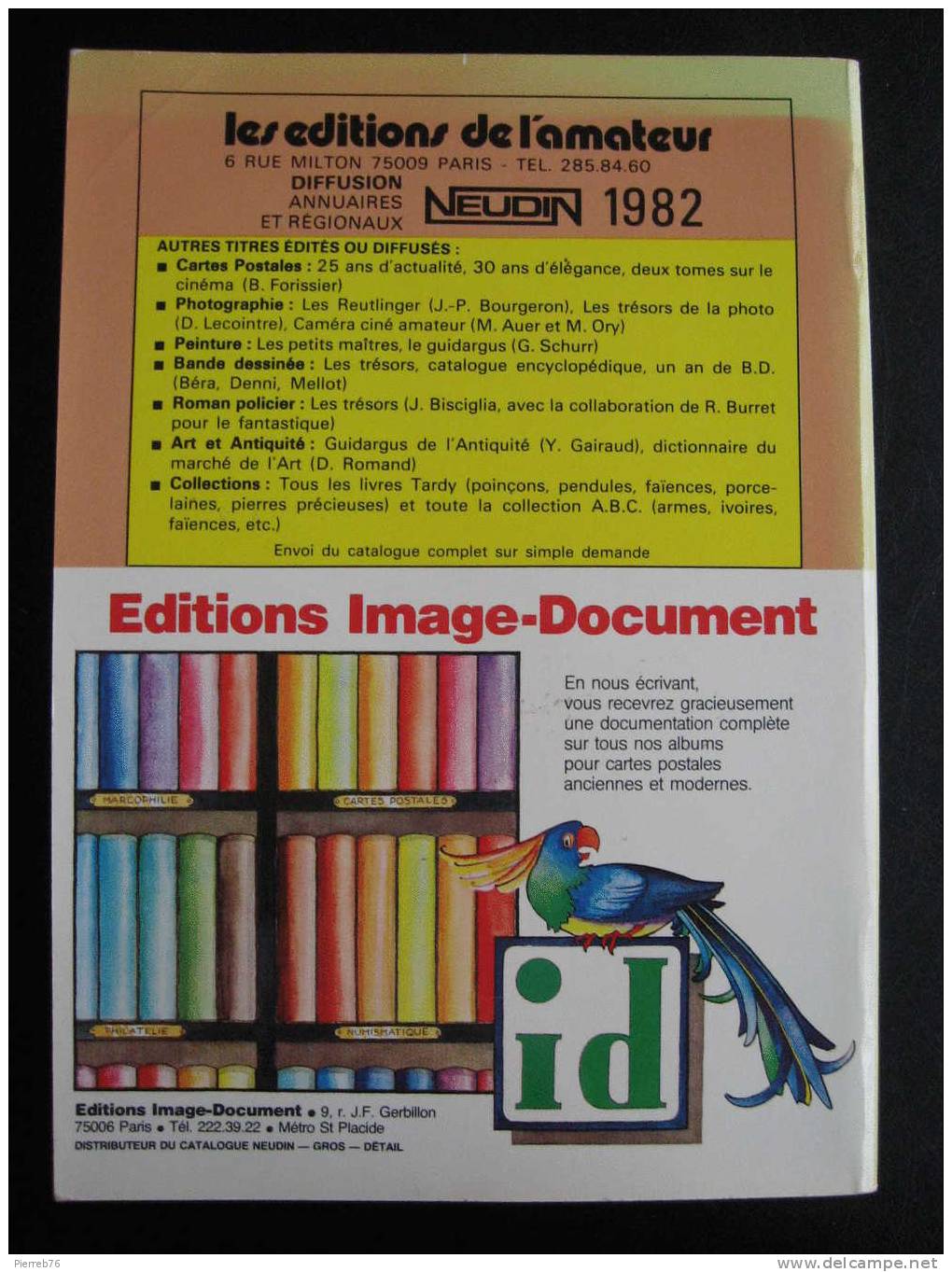 Catalogue NEUDIN   Année 1982     Occasion - Livres & Catalogues